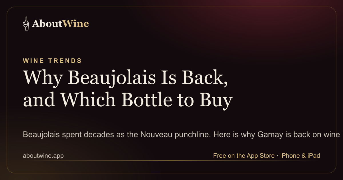 Why Beaujolais is back, and how to read its three label tiers before you buy