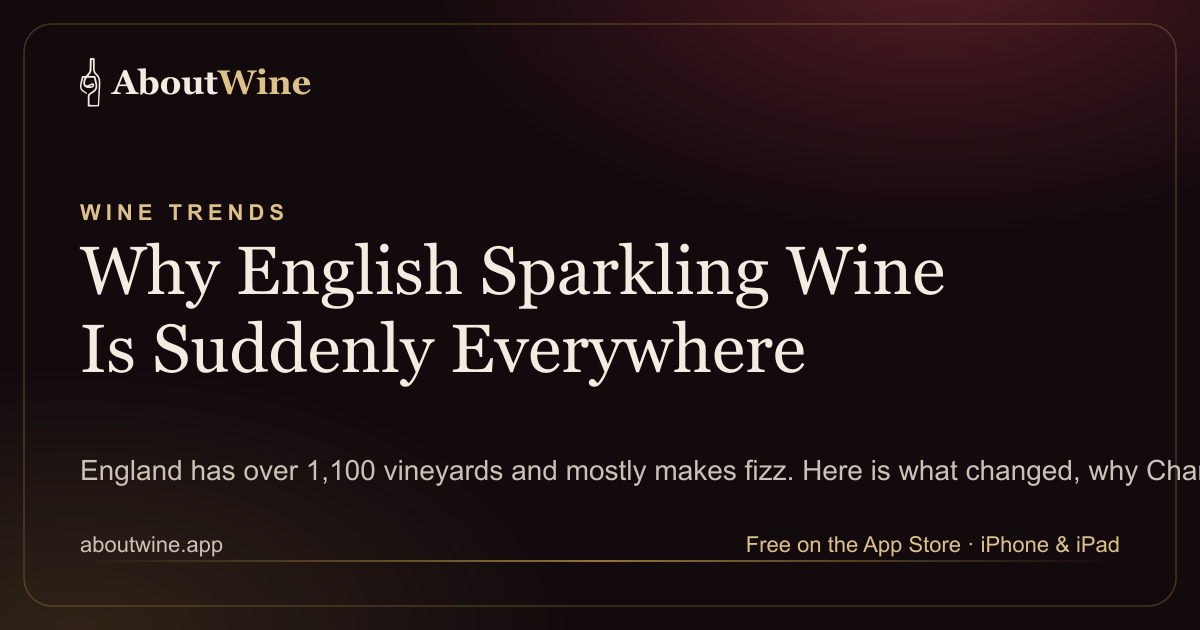 English sparkling wine from the chalk vineyards of southern England, explained